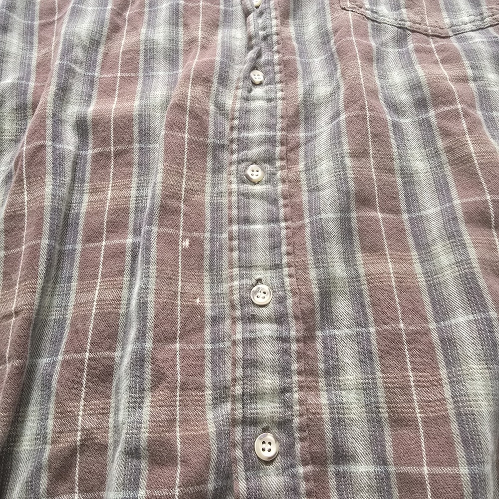 Woolrich Flannel Shirt Mens Large Button Up Long Sleeve Brown Plaid - Picture 3 of 14